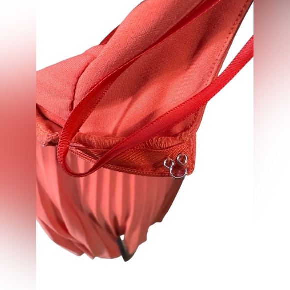 Old Hollywood Marilyn Monroe Bubble Skirt Dress  Vintage CACHE Orange Coral Sz 2 - Picture 8 of 14